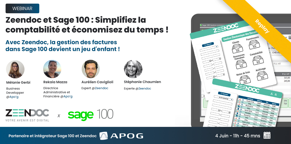 Replay : Sage 100 et Zeendoc